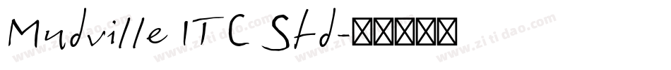Mudville ITC Std字体转换